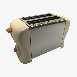 3d vintage toaster