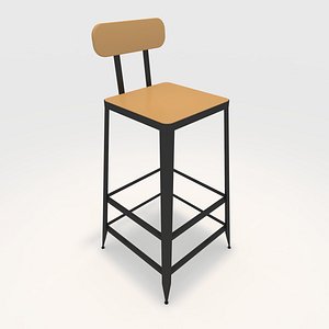 3D Bar Stool 2