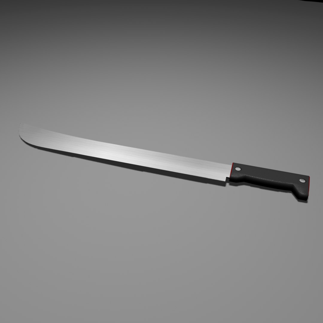 Machete Blade Obj