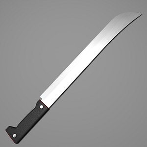 machete blade obj