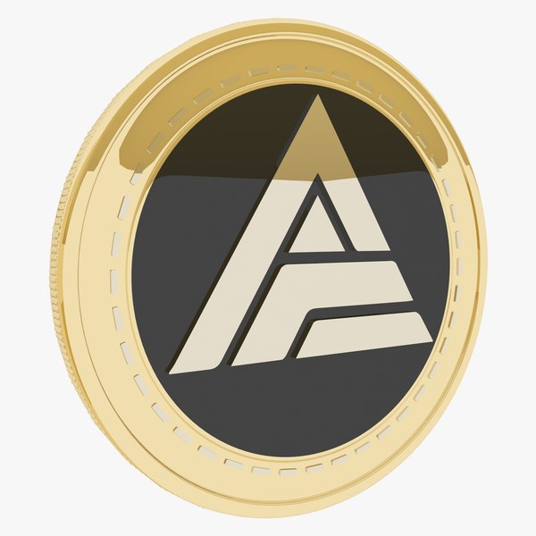 AmsterdamCoin Cryptocurrency Gold Coin 3D model