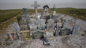 Graves And Tombs Pack 1 unreal asset 3D
