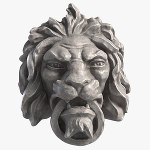 Mascaron Lion Head Mold 6