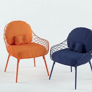 Pina Lounge Chair Low Chair 3D model
