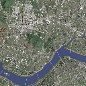 Seoul South Korea - city and urban 3D model
