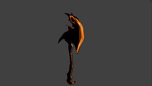 3d chaos axe weapon model