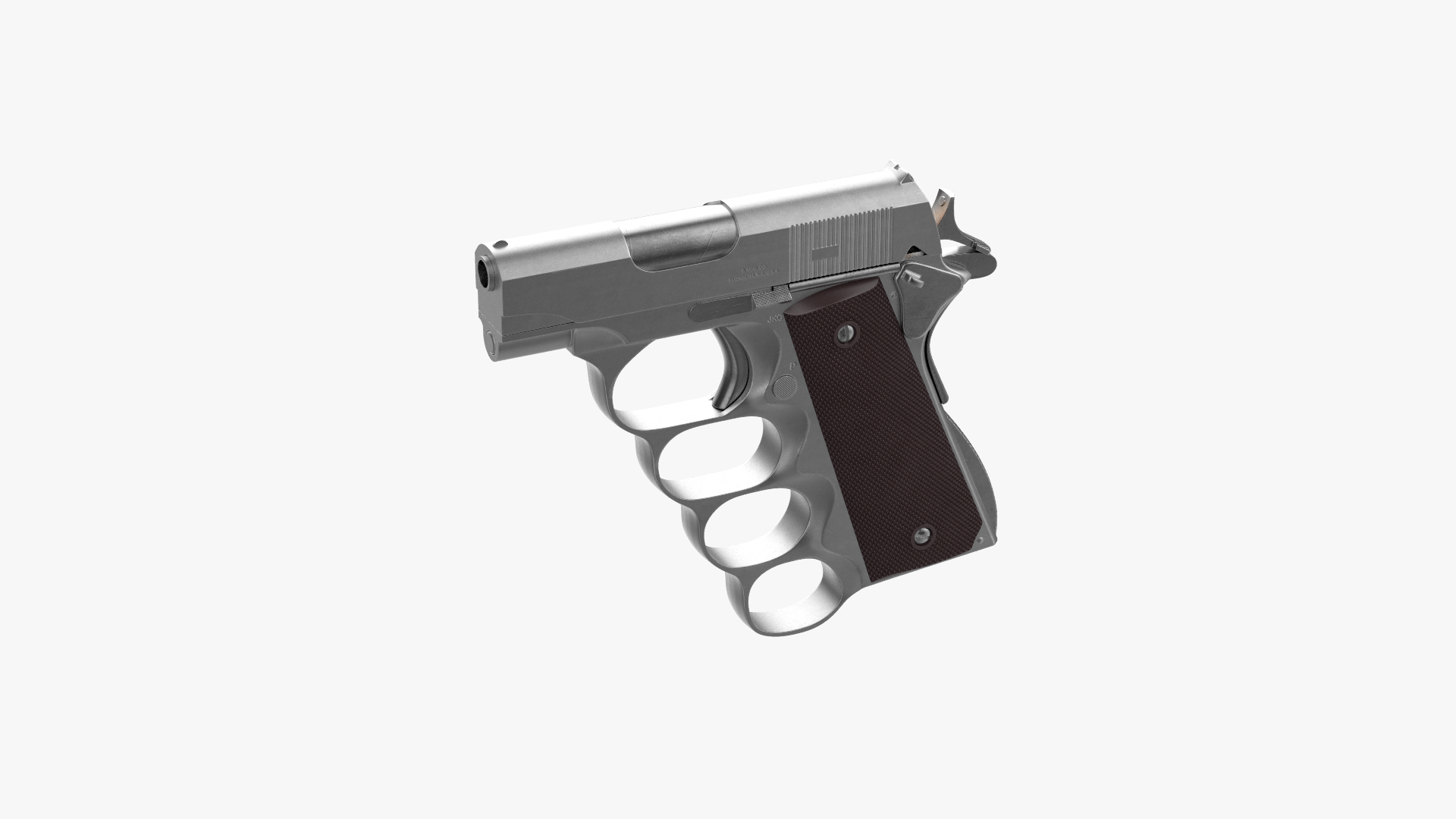 Auto Pistol Brass Knuckles 3D - TurboSquid 2050235