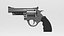 Modello 3D della pistola revolver