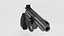 Modello 3D della pistola revolver