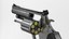 Modello 3D della pistola revolver