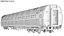 Detailed Passenger Interior Train Car