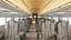 Detailed Passenger Interior Train Car