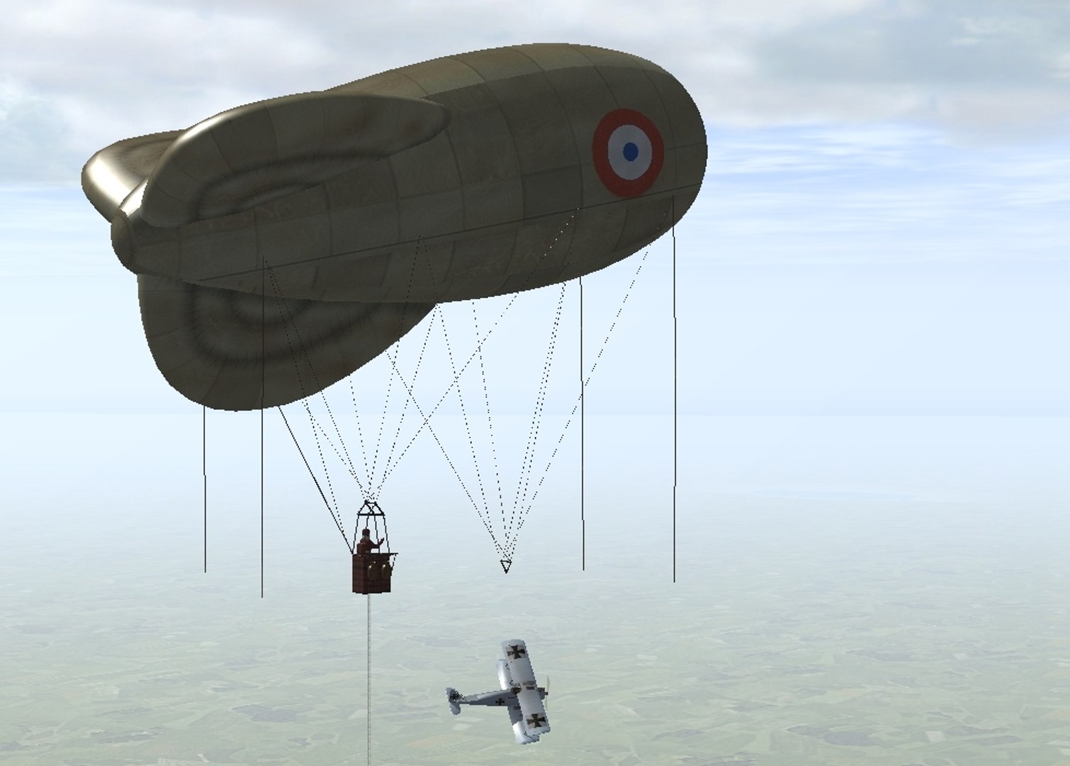 Allied Observation Balloon Model - TurboSquid 1209138