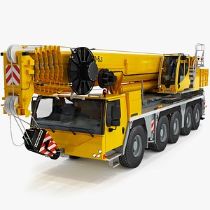 3D model Mobile crane Liebherr LTM 1150-5