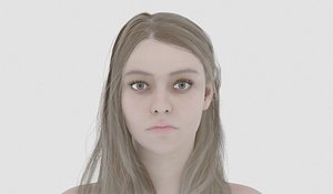 3D model Rosey  Female Character Rigged 3 Outfits Blender Ready Free