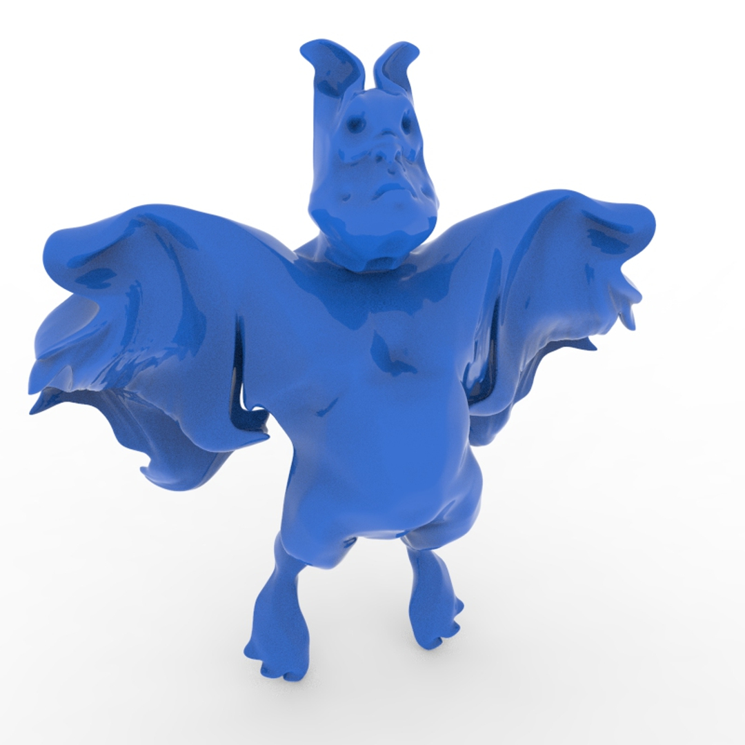 Caricature Flying Bat Model - TurboSquid 1244621