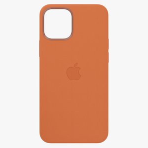 3D iphone 12 leather case model