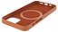 Funda de piel para iPhone 12 con sillín MagSafe marrón