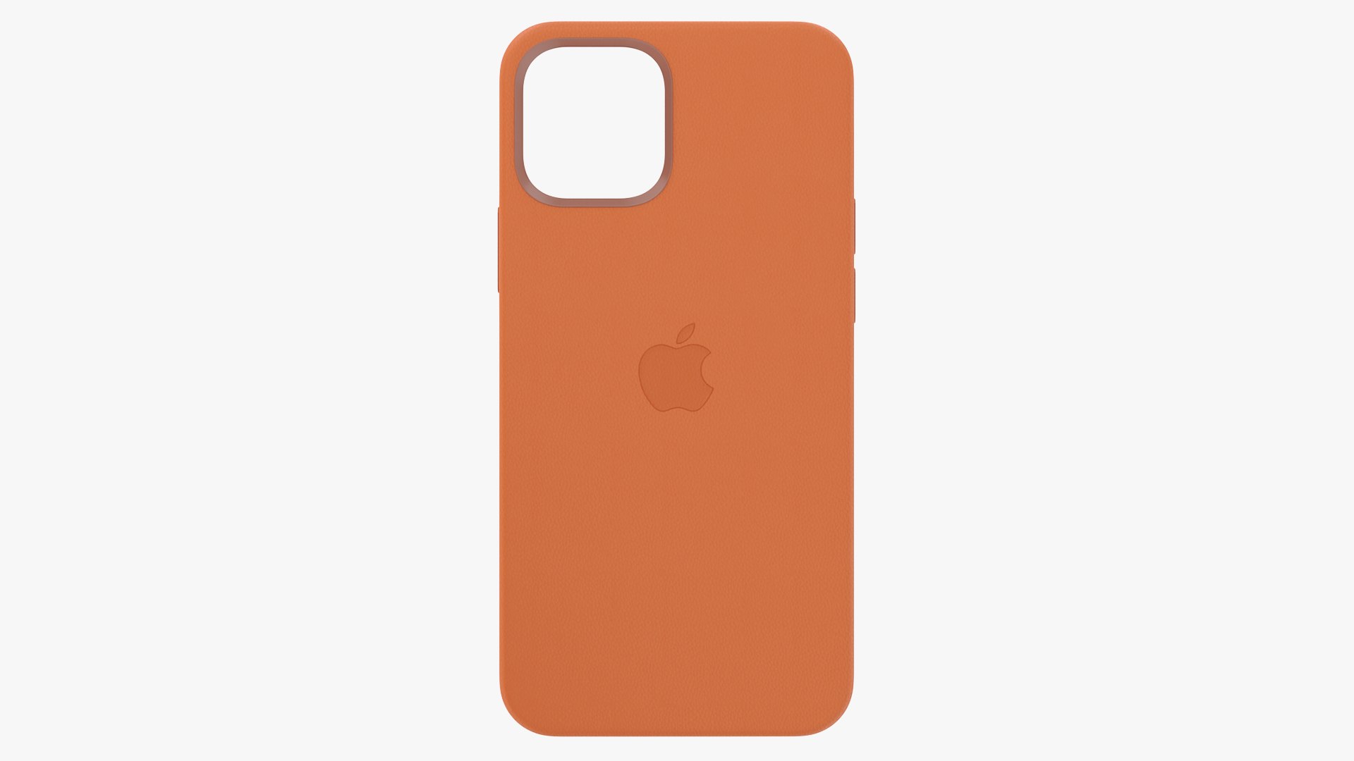 iPhone 12 Leather Case with MagSafe Saddle Brown 3D model preview