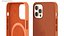 Funda de piel para iPhone 12 con sillín MagSafe marrón