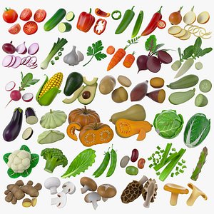 Cartoon Vegetables Big Collection