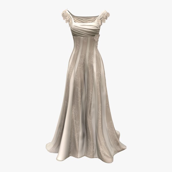 3D Flowers Off Shoulder Straps Chiffon Long Evening Dress Gown ...