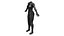 Catsuit aperta con zip frontale