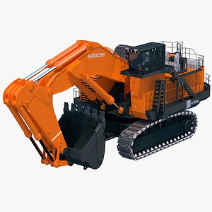 3D Excavator Hitachi EX8000 Backhoe