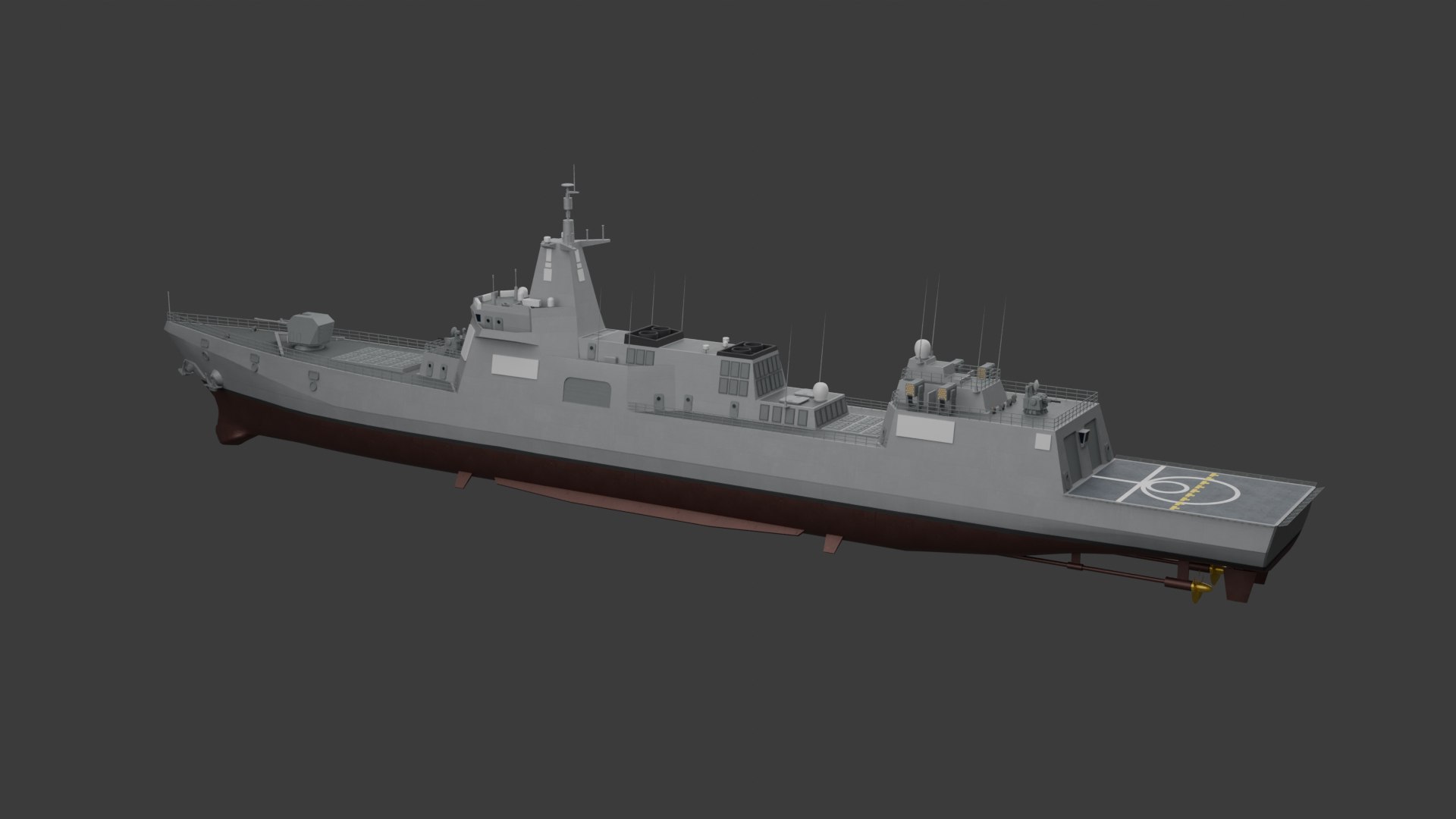 Chinese Navy Type 055 Class Destroyer Renhai 3D - TurboSquid 2548923