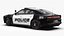 3D model Dodge Charger Daytona Sedan Police 2025