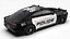3D model Dodge Charger Daytona Sedan Police 2025