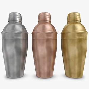 realistic cocktail shaker vintage 3ds
