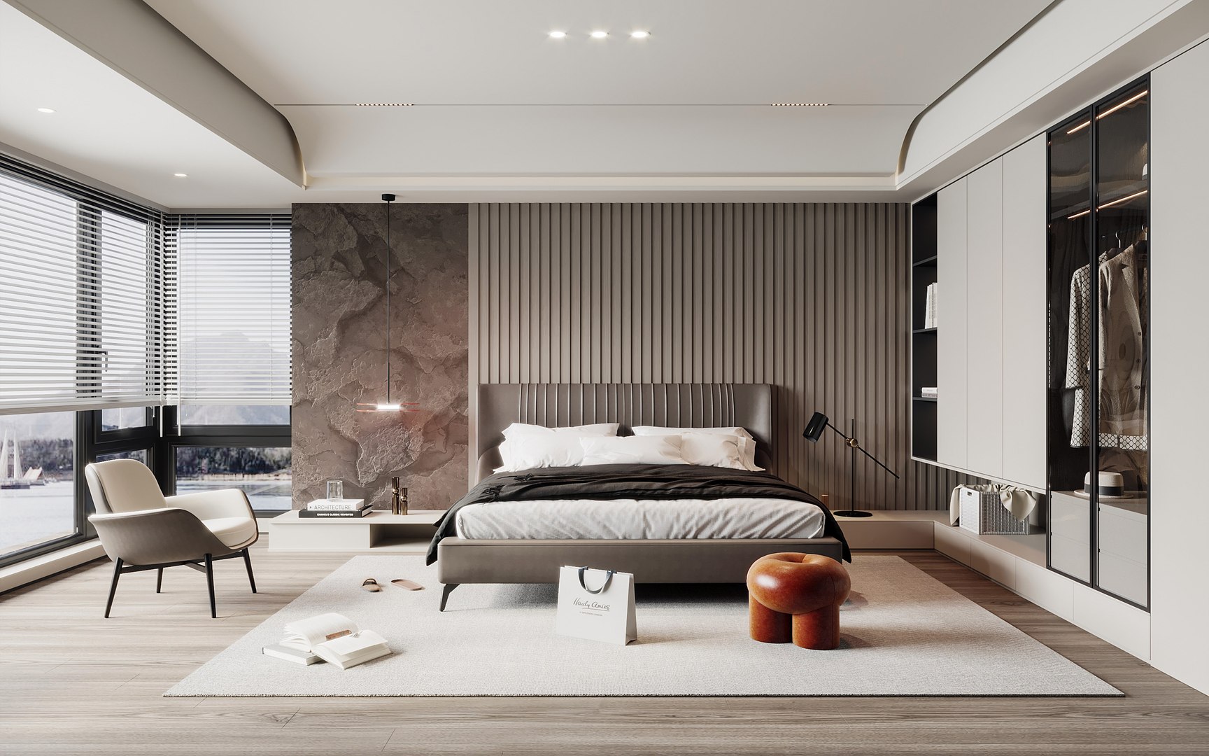 3D Model Modern Bedroom - TurboSquid 2135541