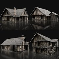 ENTERABLE AAA NEXT GEN MEDIEVAL CITY TOWN HOUSE HUT BUILDER