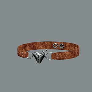 3D Gothic Leather Choker
