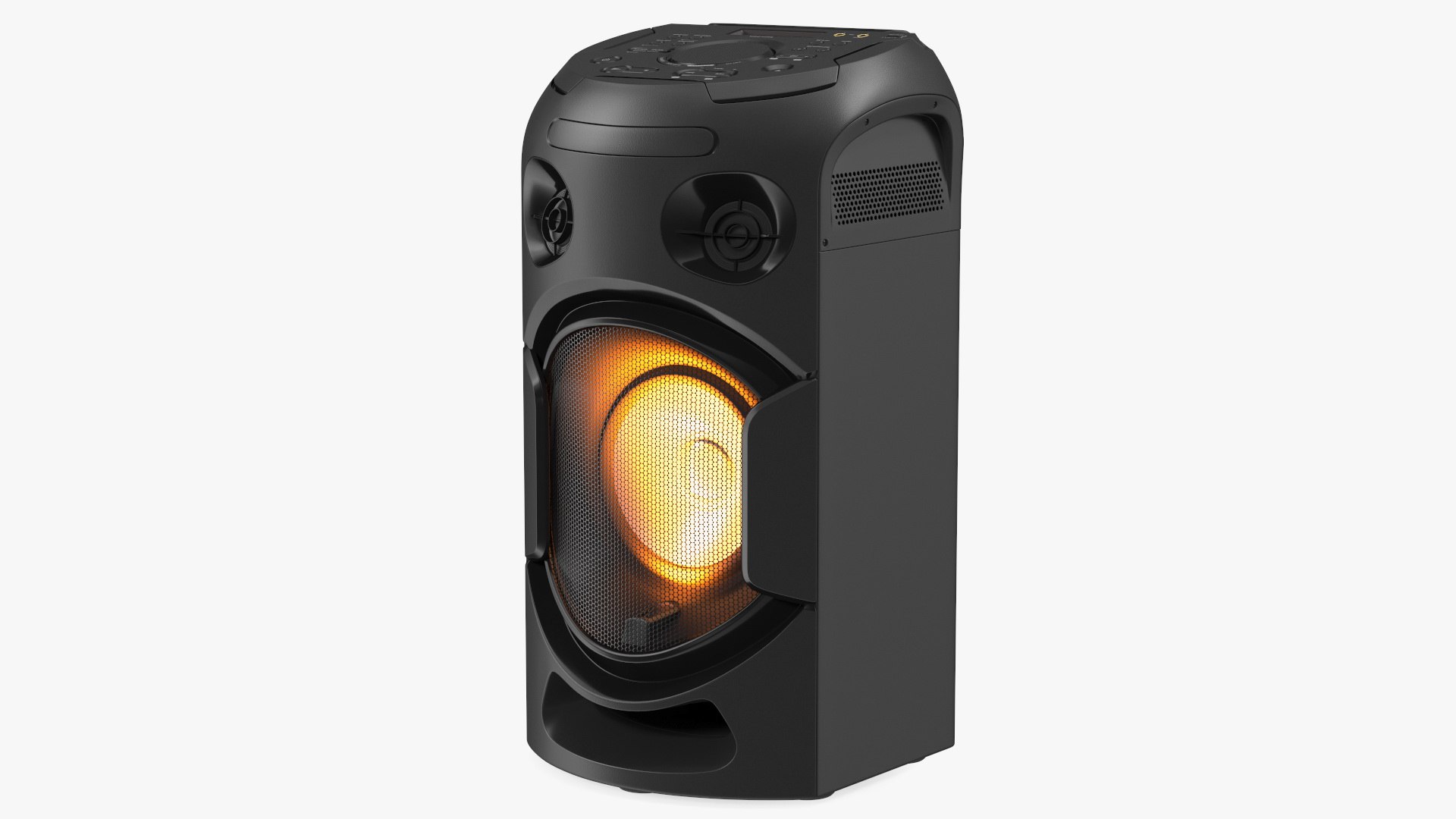 High Power Audio System ON 3D model preview