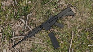 3D M4 Carbine Game Ready 3D Model