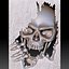 Skull monster bas-relief STL file for CNC or 3D printing