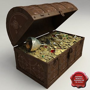 3d model treasure chest