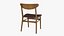3D Leather Wooden Chair