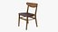 3D Leather Wooden Chair