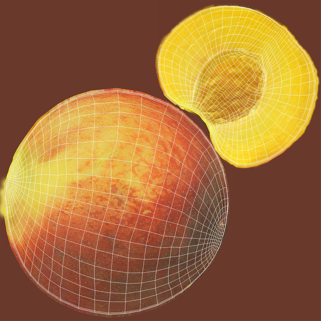 Peach fruit 3D model - TurboSquid 1195552