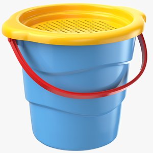 Detailed Sand Bucket Beach Toy