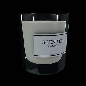 Home decorations-Scented Candle-PBR 3D MODEL 3D model