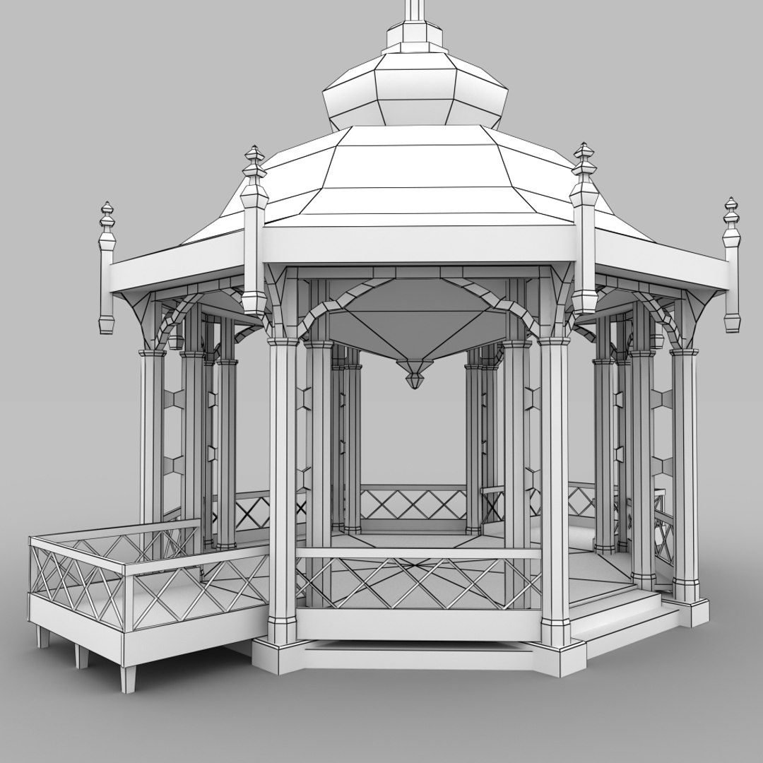 3d model of gazebo - https://p.turbosquid.com/ts-thumb/0h/x2vYN0/5qpqu3I2/wire01/jpg/1463248106/1920x1080/fit_q87/5fef6fbfc1052ce0b2b8dad51a2727d9090a15a8/wire01.jpg
