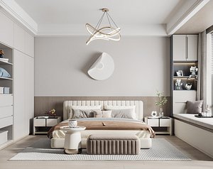 Modern bedroom 3D model