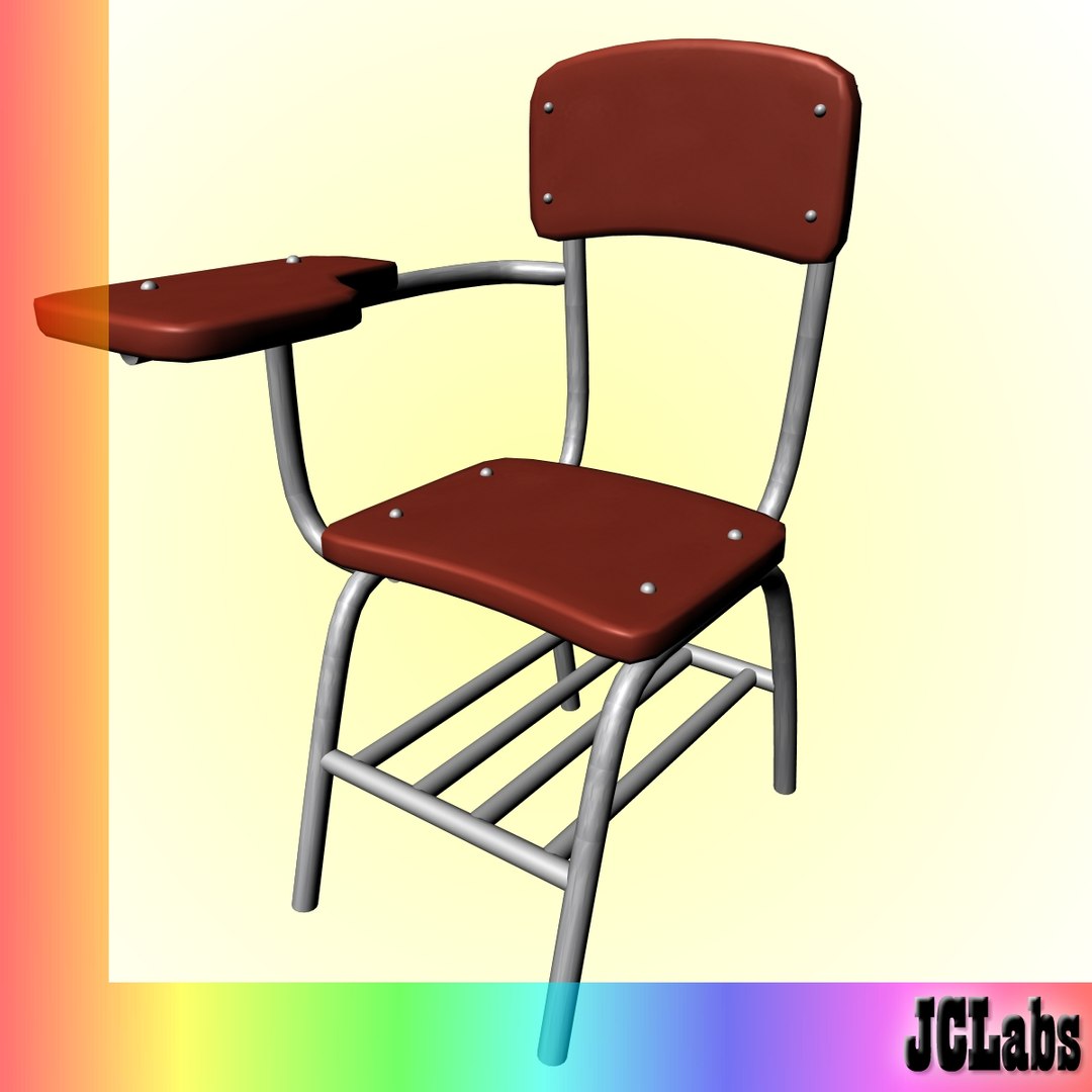 3d Model Of School Desk