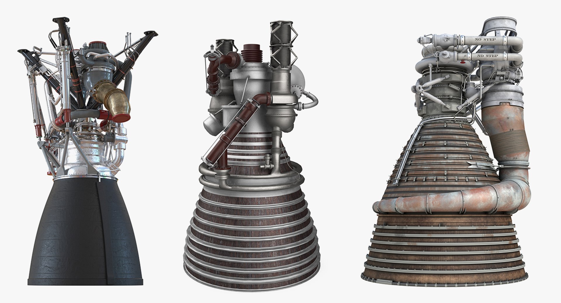 Rocket Engines 2 3D Model - TurboSquid 1338245