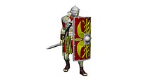 LEGIONARY TESTUDO 5 SPEAR CORNER 3D print model