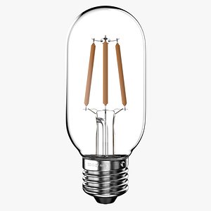 3D Light bulb T45 LED model